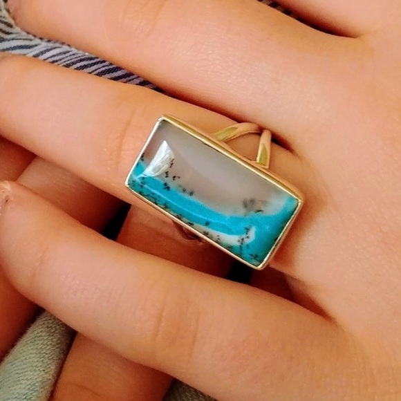 Jewelry - Marine Dendritic Opal Ring